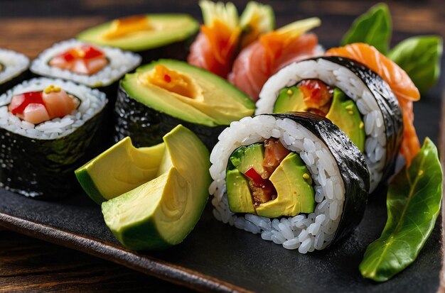 Una foto vibrante de Fusion Sushi Delights con una