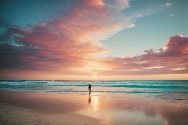 Foto foto de vista a la playa