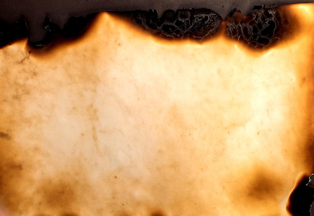 Foto foto vista superior antiguo papel quemado fondo