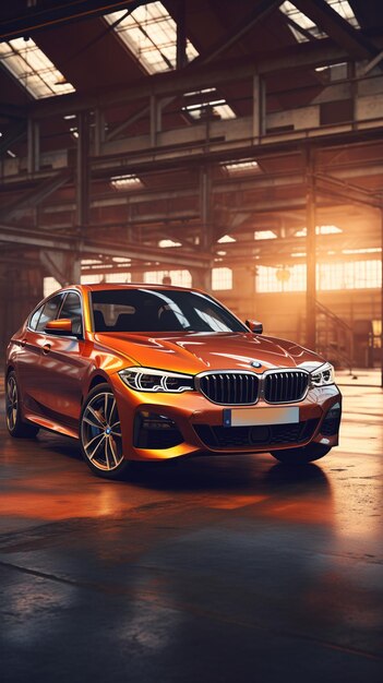 Foto von Abendessen glänzen BMW-Serie und stilvolles Design