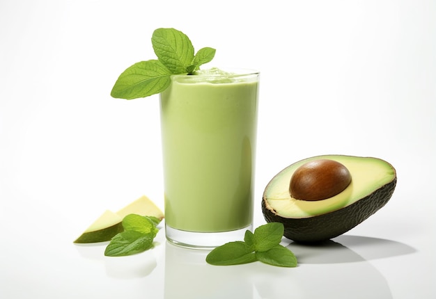 Foto von Avocado-Fruchtsaft und Smoothie