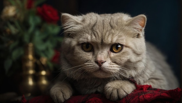 Foto von der Katze Scottish Fold