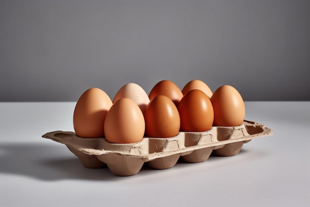Foto von Eiern auf einem Karton