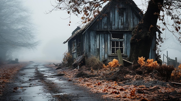 Foto von einem Holzhaus