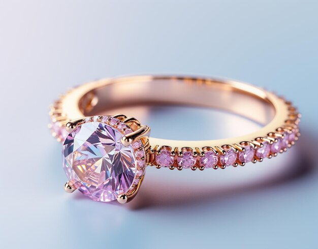 Foto von einem luxuriösen goldenen Ring