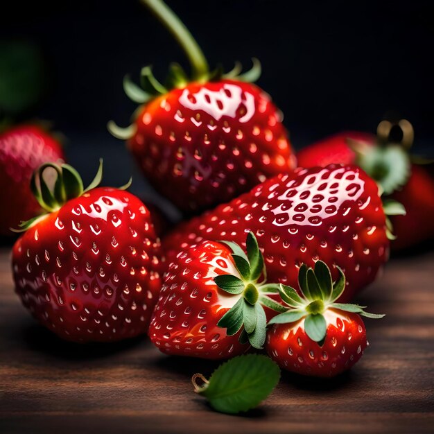 Foto von Erdbeeren