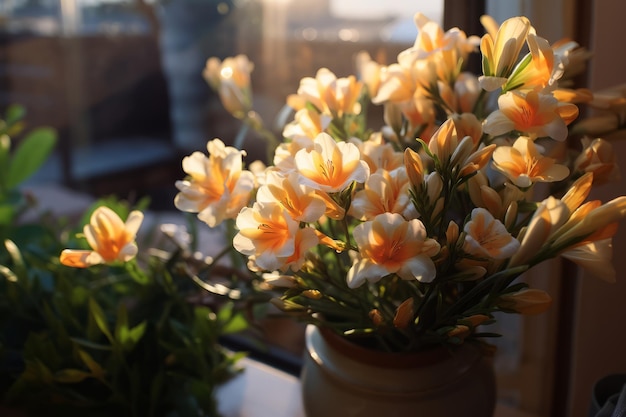 Foto von Freesia Natural Light Generative AI