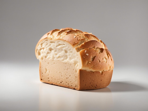 Foto von hausgemachtem flauschigem Milchbrot auf hellem Hintergrund