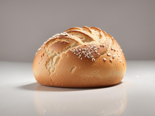 Foto von hausgemachtem flauschigem Milchbrot auf hellem Hintergrund