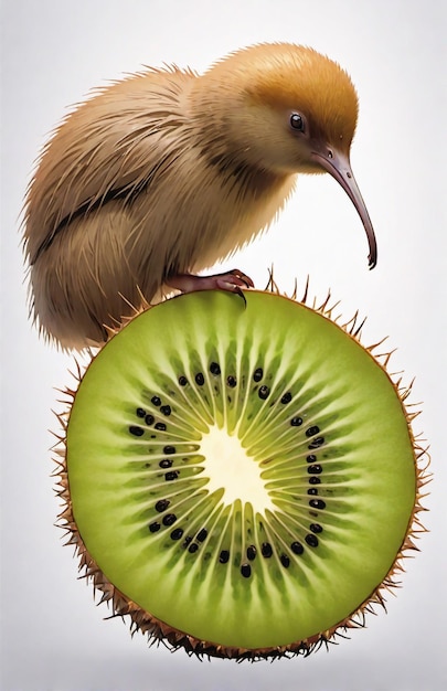 Foto foto von kiwi-frucht, isoliert auf dem hintergrund