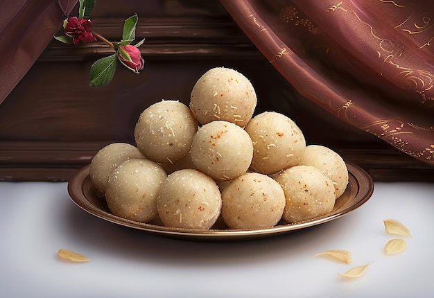 Foto von laddoo laddu motichoor laddu indischen traditionellen Süßigkeiten