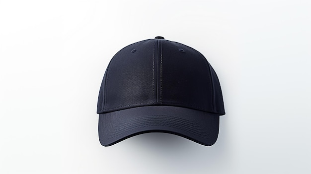 Foto von Navy Blue Baseball Cap, isoliert auf weißem Hintergrund