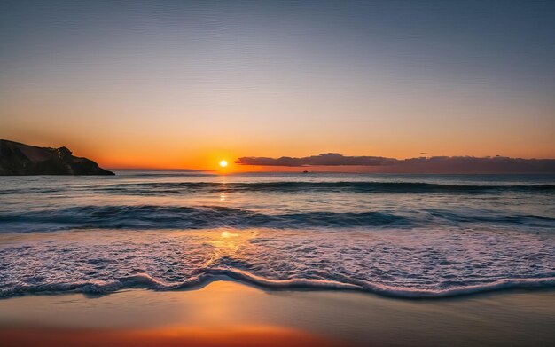 Foto foto von paradise beach während des tages mit sonnenuntergang