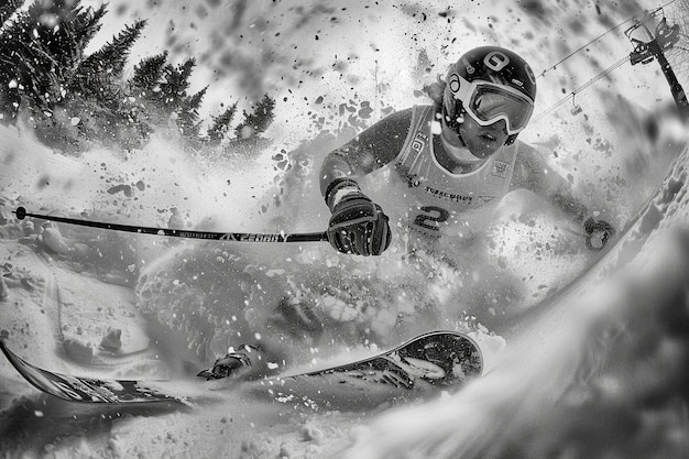 Foto foto von peak pursuit skiing