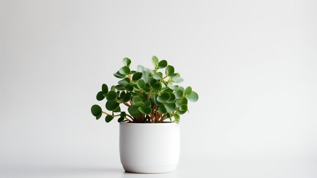 Foto von Peperomia im minimalistischen Topf als Zimmerpflanze für die Heimdekoration