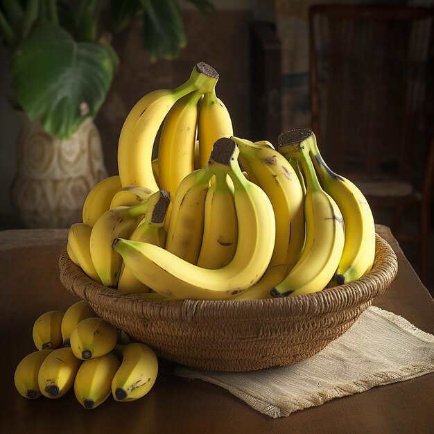 Foto von reifen Bananenschalen und -scheiben
