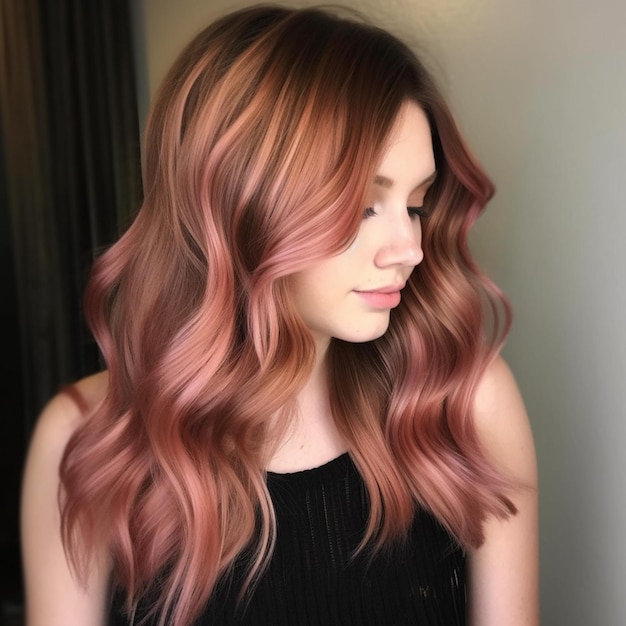 Foto von Rose Gold Highlights