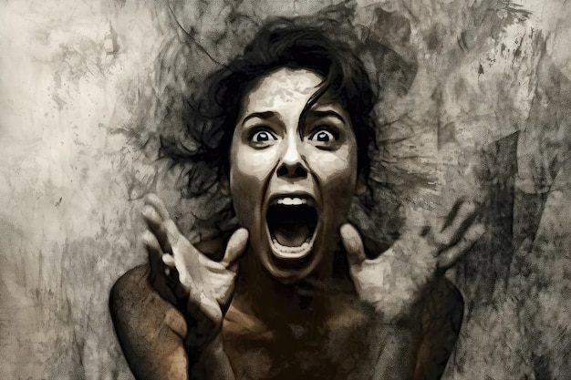 Foto von Scared Woman minimal