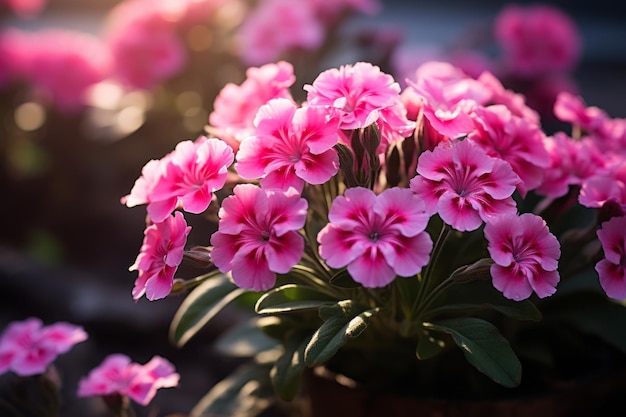 Foto von Sweet William Natural Light Generative AI