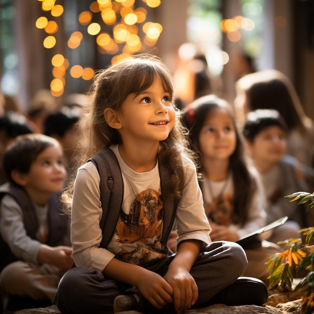 Foto von teilnehmenden Kindern Tapeten