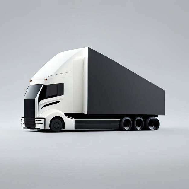 Foto von Truck minimalist illustratio