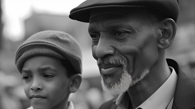 Foto von Vater und Sohn