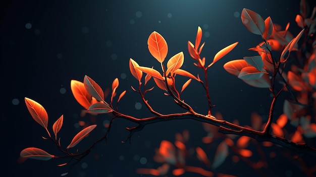 Foto von Zweigen und Blättern als Desktophintergrund und -hintergründe