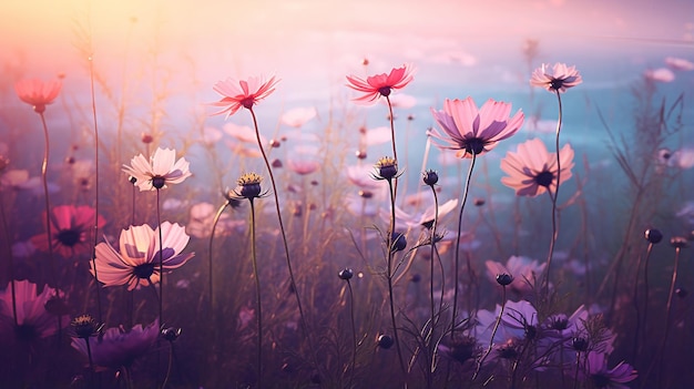 Foto wilde Blumen magisches Bild tonende Natur