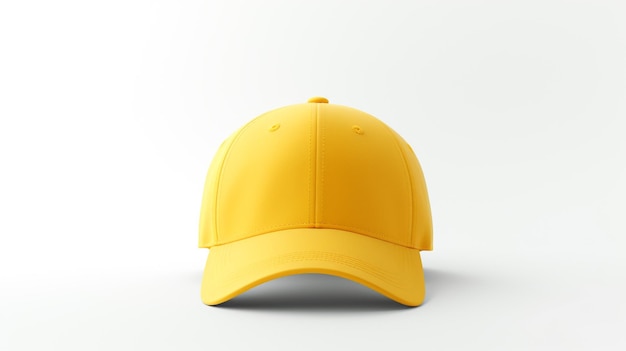 Foto de Yellow Dad Cap aislado sobre un fondo blanco