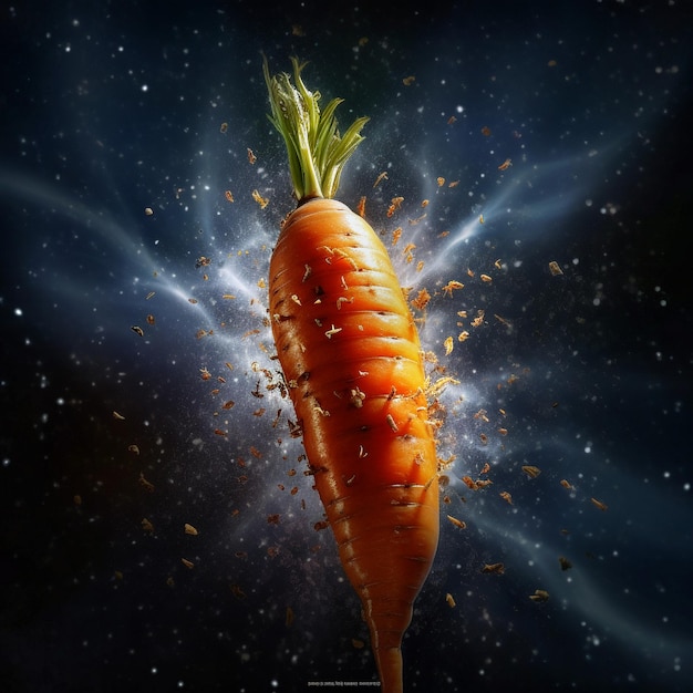 una foto de una zanahoria