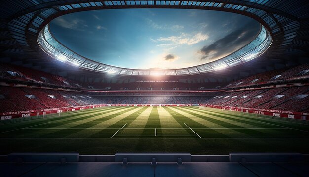 Fotoaufnahme im Fußballstadion