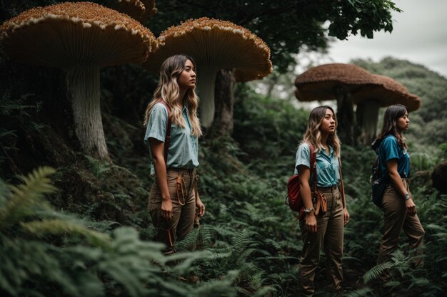 Fotofrauen im Pilzland