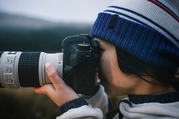 Fotógrafa de naturaleza femenina