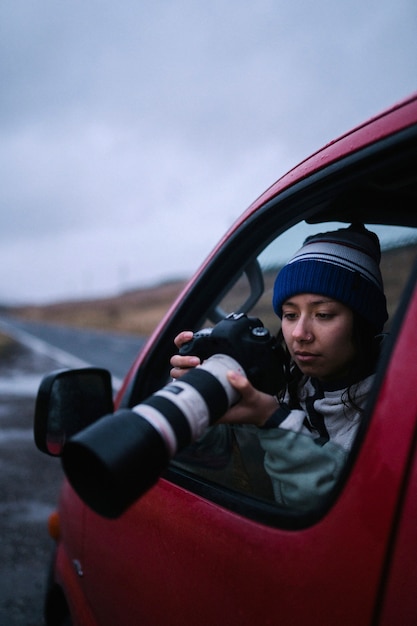 Fotógrafa de naturaleza femenina