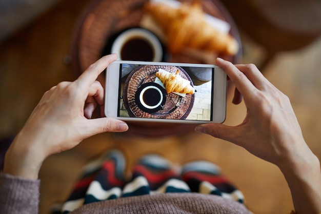 Fotografando lanche