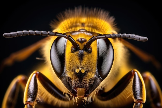 Fotografando uma abelha de perto