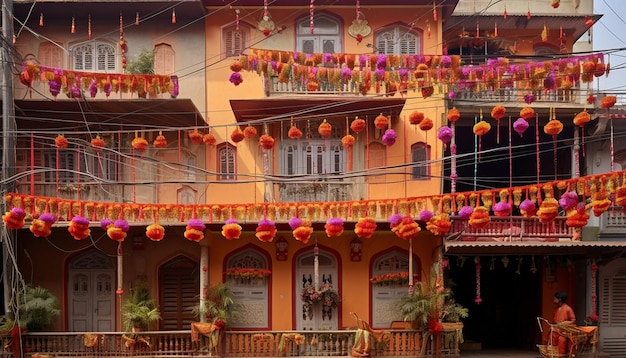 Fotografar os exteriores das casas decoradas para Gudi Padwa capturando a beleza arquitetônica