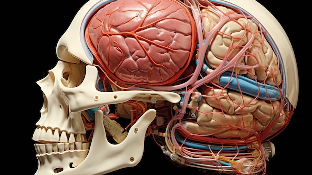 Fotografía en 3D del cerebro con papel tapiz UHD