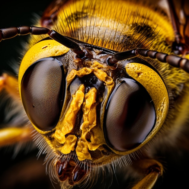 Foto fotografía de abeja