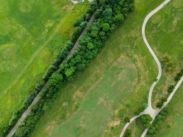 Fotografía aérea del campo de golf Qingdao Coastline