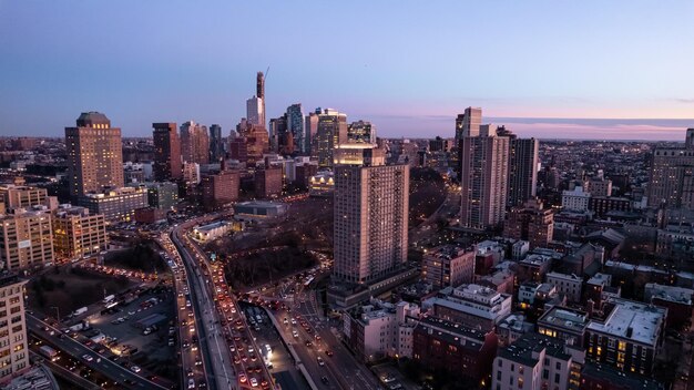 Fotografía aérea de la ciudad de Nueva York