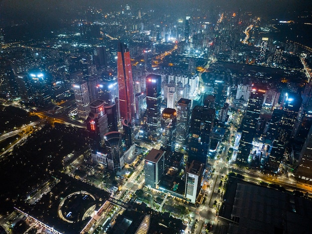 Fotografía aérea de la ciudad.