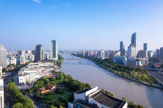Fotografia aérea da Impressão da Cidade Velha de Ningbo
