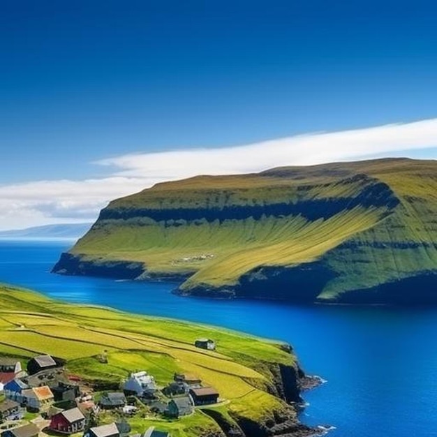 Fotografia aérea de paisagem