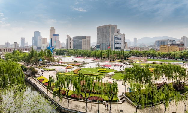 Fotografía aérea Jinan Spring City Square