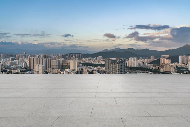 Fotografía aérea del paisaje moderno de la ciudad de Sanya, China