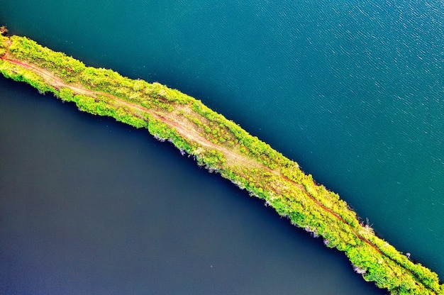 Fotografía aérea de un paisaje