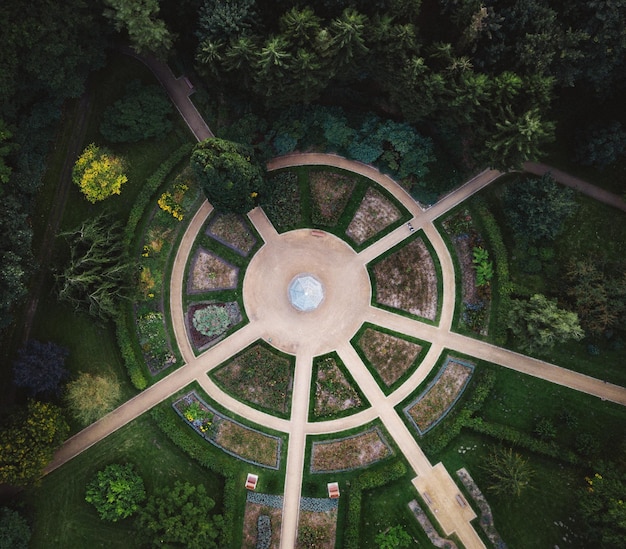 Fotografía aérea del parque