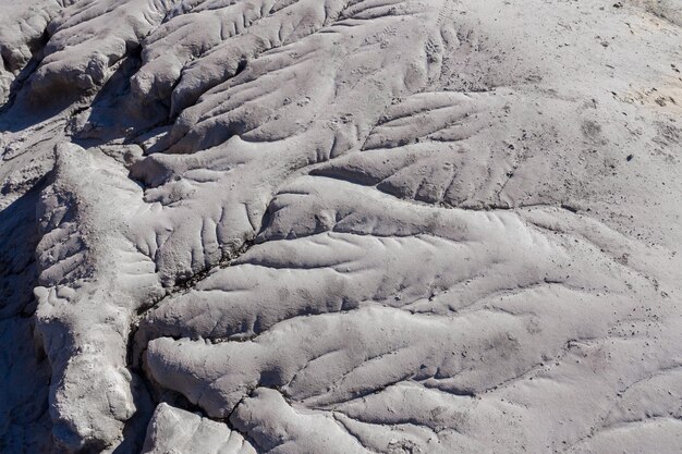 Foto fotografía aérea de los patrones de erosión
