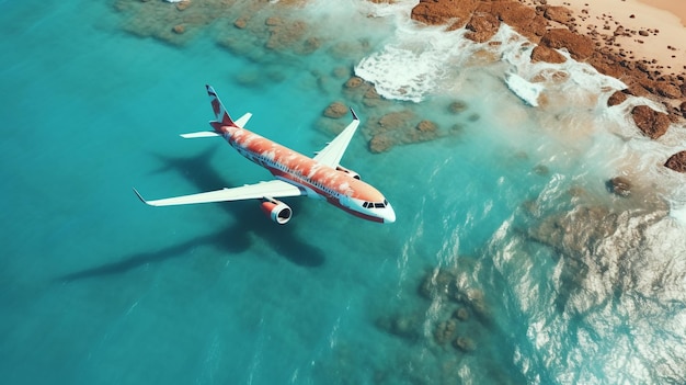 fotografía aérea de una pequeña isla verde en el medio del océano